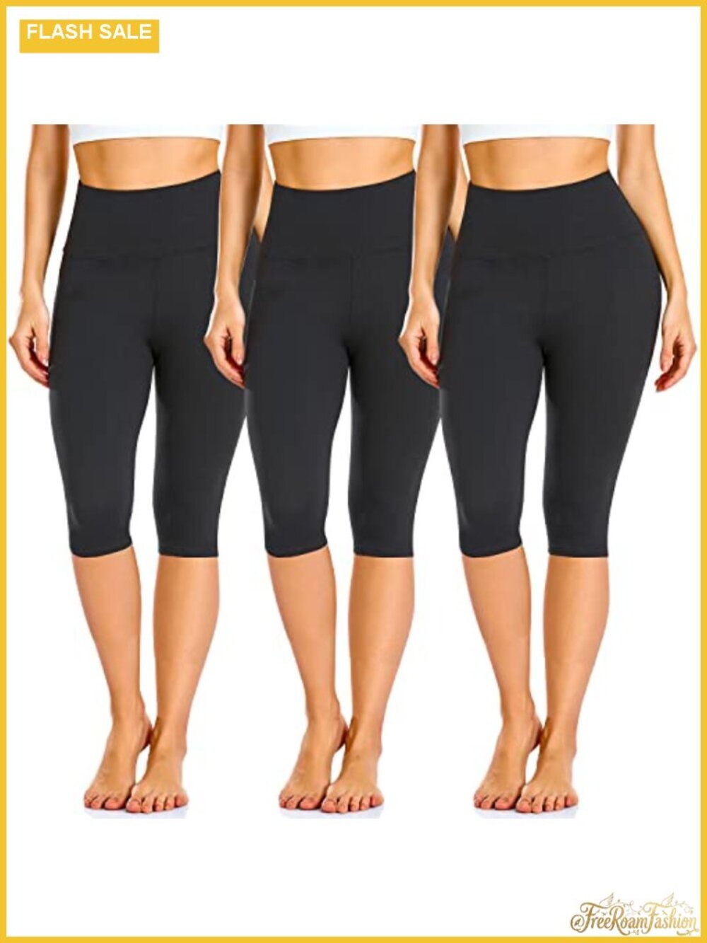 3 Pack High Waisted Leggings for Women Butter Soft Yoga Pants with Pockets